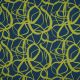 MAGNOLIA STRETCH ABSTRACT - PETROL