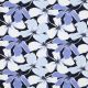 SOFT SWEAT FLOWERS - NAVY