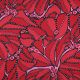 COTTON SATIN ABSTRACT - DARK RED