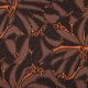 COTTON SATIN ABSTRACT - DARK BROWN