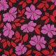 COTTON SATIN FLOWERS - DARK RED