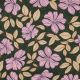 COTTON SATIN FLOWERS - DARK GREEN