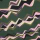COTTON SATIN ABSTRACT - DARK GREEN