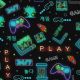 JERSEY DIGITAL NEON SIGN - BLACK