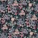 JERSEY DIGITAL FLOWERS - NAVY