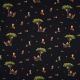 JERSEY DIGITAL FOREST ANIMALS - NAVY