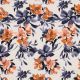 FRENCH TERRY DIGITAL FLOWERS - ECRU
