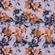 FRENCH TERRY DIGITAL FLOWERS - LILAC