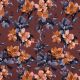FRENCH TERRY DIGITAL FLOWERS - MAUVE