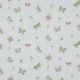 POPLIN DIGITAL BUTTERFLIES - WHITE
