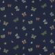 POPLIN DIGITAL BUTTERFLIES - NAVY