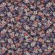 POPLIN DIGITAL FLOWERS - BLACK