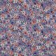 POPLIN DIGITAL FLOWERS - SKY BLUE