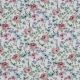 POPLIN DIGITAL FLOWERS - WHITE