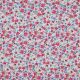 POPLIN DIGITAL SMALL FLOWERS - WHITE