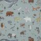 POPLIN DIGITAL ANIMALS - DARK MINT