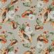 CANVAS DIGITAL TROPICAL FRUIT - LINEN PEACH