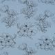 BAMBOO COTTON JERSEY FLOWERS - JEANS