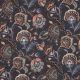 CANVAS DIGITAL PAISLEY - DARK GREY