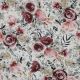 DOUBLE GAUZE DIGITAL FLOWERS - WHITE