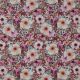 POPLIN DIGITAL FLOWERS - MAUVE