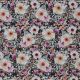POPLIN DIGITAL FLOWERS - NAVY