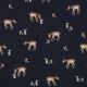 POPLIN DIGITAL FOREST ANIMALS - NAVY