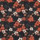 POPLIN WILD FLOWERS - BLACK