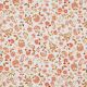 JERSEY DIGITAL PAISLEY FLOWERS - WHITE PEACH