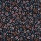 JERSEY DIGITAL PAISLEY FLOWERS - NAVY