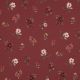 JERSEY DIGITAL GOTS FLOWERS - ROUGE