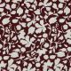 VISCOSE POPLIN STRETCH BIG FLOWERS - BORDEAUX
