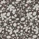 VISCOSE POPLIN STRETCH BIG FLOWERS - TAUPE