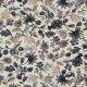 LINEN JERSEY DIGITAL FLOWERS - NAVY