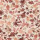 LINEN JERSEY DIGITAL FLOWERS - COGNAC