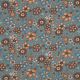 JERSEY MELANGE FLOWERS - SMOKE BLUE