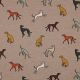 JERSEY MELANGE DOGS - TAUPE