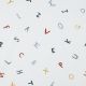 POPLIN LETTERS - WHITE