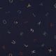 POPLIN LETTERS - NAVY
