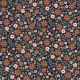 BABYCORD GLITTER FLOWERS - NAVY