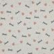 JERSEY MELANGE GLITTER LOVE - ECRU