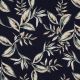 CANVAS LEAVES - NAVY