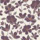CANVAS BIG FLOWERS - DARK PURPLE