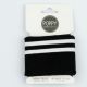 CUFFS STRIPE 7CM - BLACK