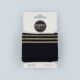 CUFFS LUREX 7CM - NAVY/GOLD