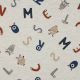 JERSEY MELANGE COOL MONSTERS - ECRU MELANGE