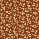 RIB JERSEY FLOWERS - BRIQUE