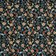 RIB JERSEY DIGITAL FLOWERS - NAVY