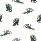 POPLIN DRAGON - WHITE