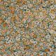 VISCOSE LUREX FLOWERS - DARK CYAN